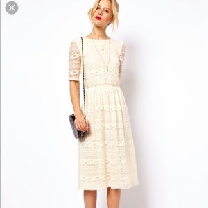 ASOS | lace midi dress